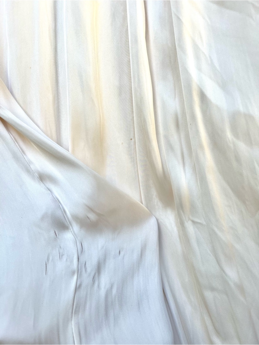 Zara Bestseller Satin Ribbon Jumpsuit Wide Leg Halter Wrinkl Fabrc Detail White - Picture 16 of 16
